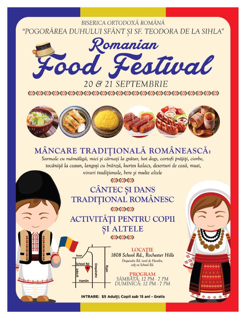 Romanian Food Festival Romanian Flyer
